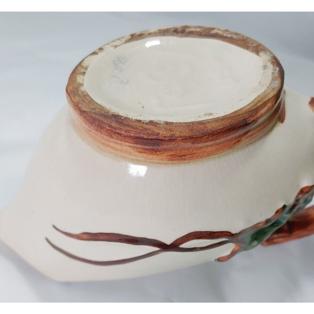 Vintage McCoy Pottery Ivy Leaf Creamer 5.5" x 3.5" Hand-Painted Pre-Owned - Picture 10 of 13